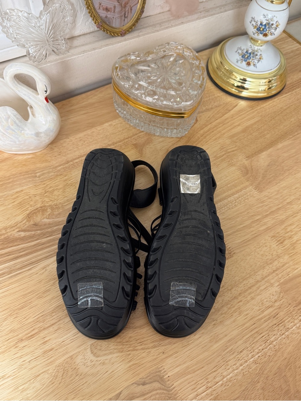 🖤 Skechers Black Strappy Platform Wedge Sandals – Size 8 🖤 - Picture 12 of 15